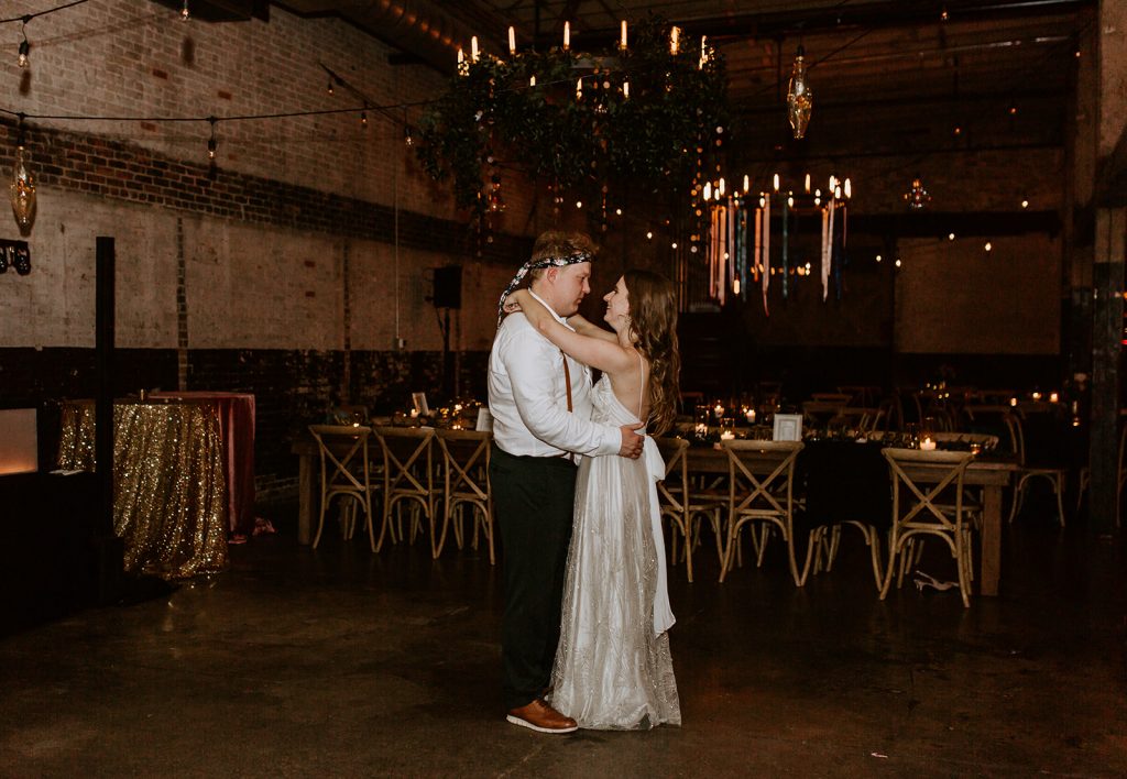 Wedding Reception at Brake and Clutch Warehouse in Dallas Texas