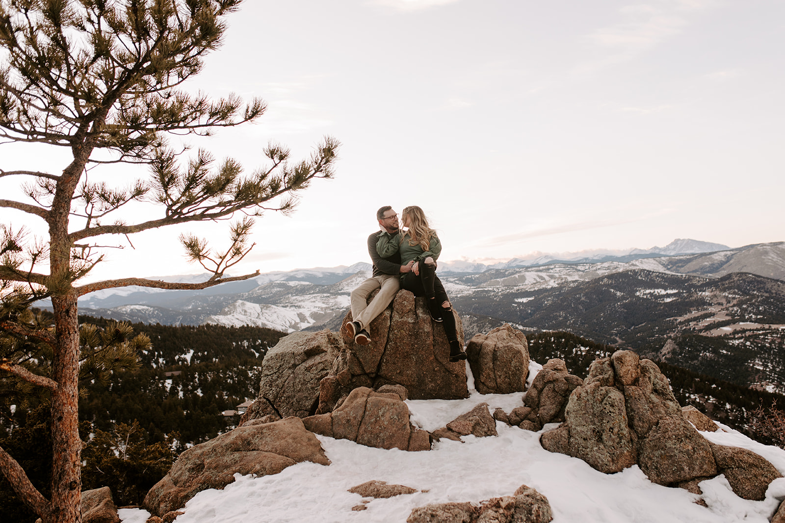 Colorado engagement session at Lost Gulch overlook in Boulder, Colorado. Dallas Wedding Photographer