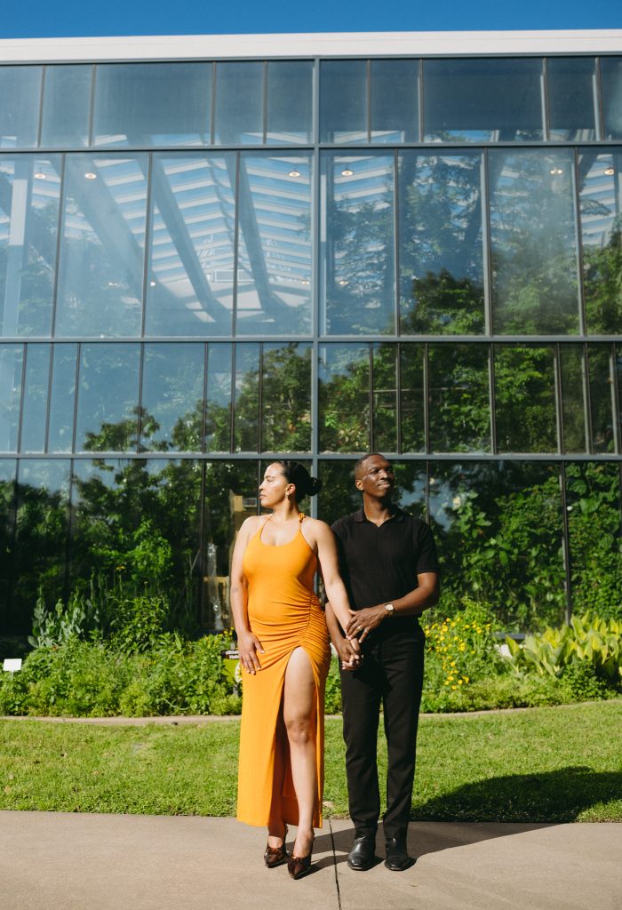 PAIGE + CHRIS - AESTHETIC TEXAS DISCOVERY GARDENS ENGAGEMENT SESSION - DALLAS, TEXAS